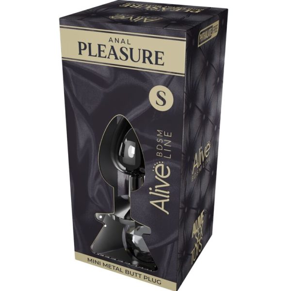 ALIVE - ANAL PLEASURE MINI PLUG METAL BLACK SIZE S - Afbeelding 2
