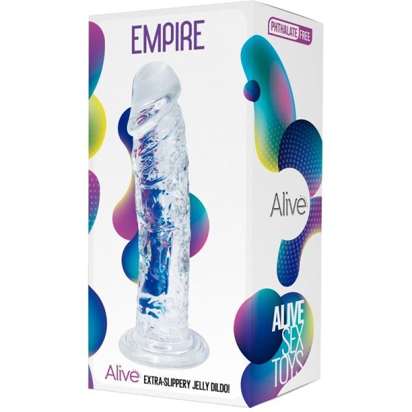 ALIVE - EMPIRE REALISTIC PENIS TRANSPARENT 19.3 CM - Afbeelding 2
