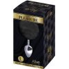 ALIVE - ANAL PLEASURE PLUG SMOOTH METAL FLUFFY BLACK SIZE L - Afbeelding 2