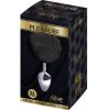 ALIVE - ANAL PLEASURE PLUG SMOOTH METAL FLUFFY BLACK SIZE M - Afbeelding 2