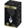 ALIVE - ANAL PLEASURE PLUG SMOOTH METAL FLUFFY BLACK SIZE S - Afbeelding 2