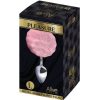 ALIVE - ANAL PLEASURE PLUG SMOOTH METAL FLUFFY PINK SIZE L - Afbeelding 2