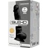 SILEXD - MODEL 1 REALISTIC PENIS PREMIUM SILEXPAN SILICONE BLACK 17.5 CM - Afbeelding 3