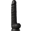 SILEXD - MODEL 1 REALISTIC PENIS PREMIUM SILEXPAN SILICONE BLACK 38 CM