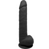 SILEXD - MODEL 1 REALISTIC PENIS PREMIUM SILEXPAN SILICONE BLACK 38 CM - Afbeelding 2