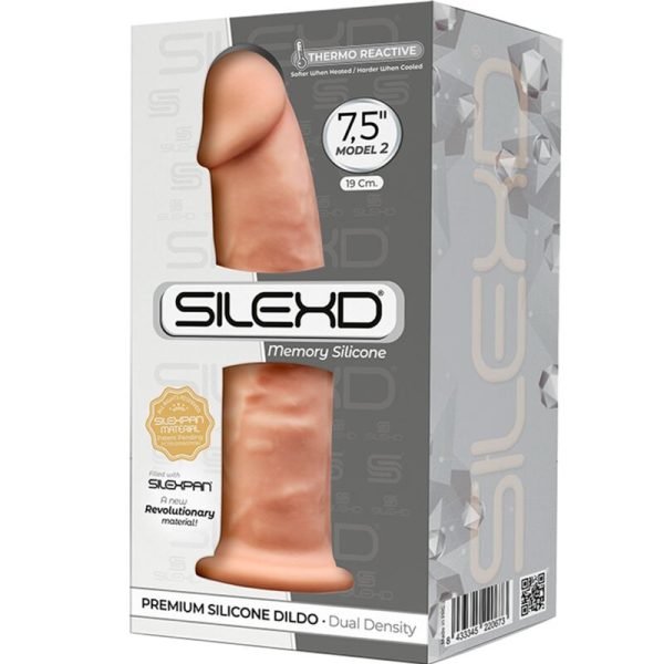 SILEXD - MODEL 2 REALISTIC PENIS PREMIUM SILEXPAN SILICONE 19 CM - Afbeelding 3