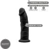 SILEXD - MODEL 2 REALISTIC PENIS PREMIUM SILEXPAN SILICONE BLACK 15 CM - Afbeelding 2