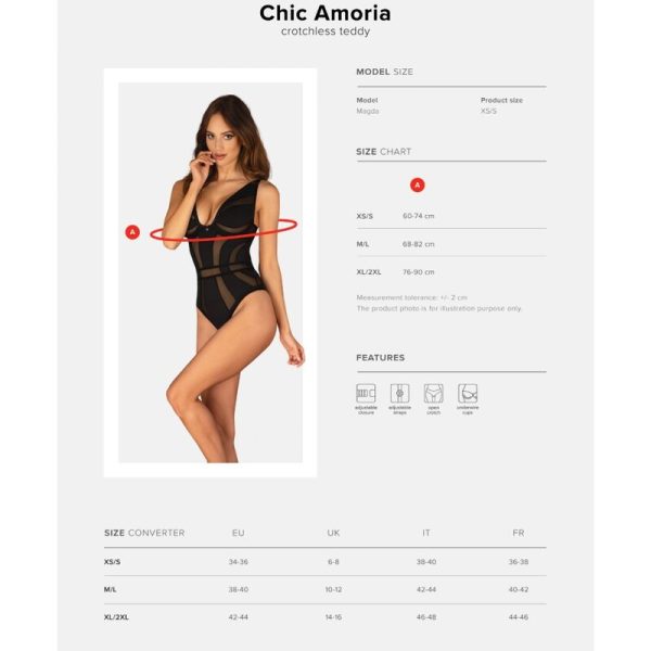 OBSESSIVE - CHIC AMORIA TEDDY XS/S - Afbeelding 6