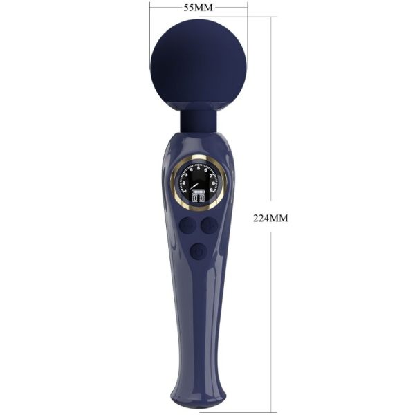 PRETTY LOVE - SKYLER VIBRATOR WAND BLUE - Afbeelding 5