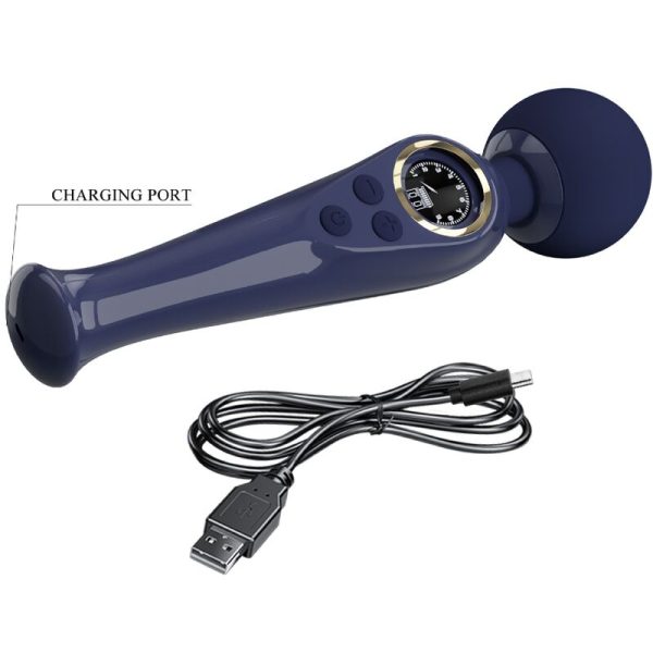 PRETTY LOVE - SKYLER VIBRATOR WAND BLUE - Afbeelding 6
