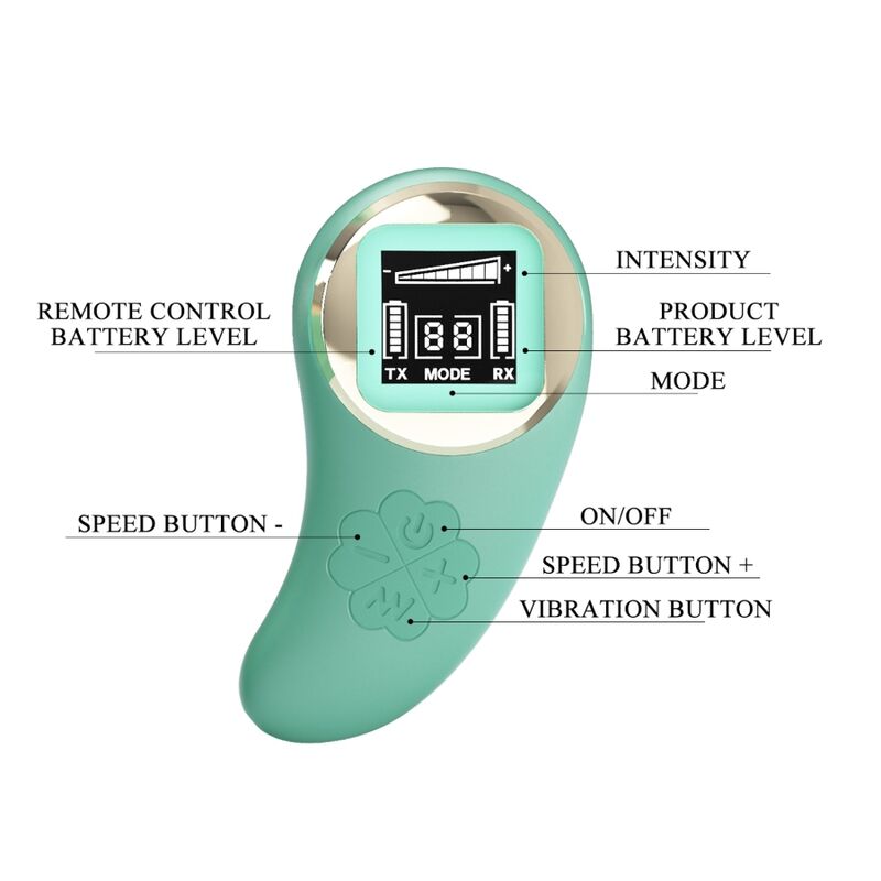 PRETTY LOVE - VIVIAN GREEN REMOTE CONTROL VIBRATING EGG - Afbeelding 7