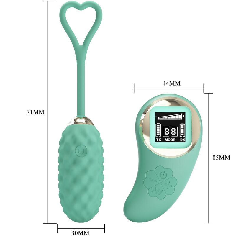 PRETTY LOVE - VIVIAN GREEN REMOTE CONTROL VIBRATING EGG - Afbeelding 5