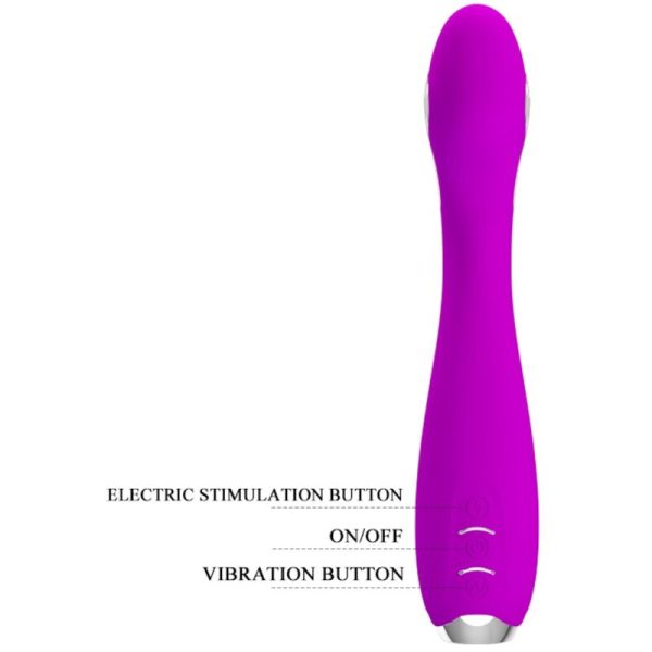 PRETTY LOVE - HECTOR RECHARGEABLE ELECTROSHOCK VIBRATOR WATERPROOF PURPLE - Afbeelding 6