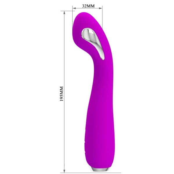 PRETTY LOVE - HECTOR RECHARGEABLE ELECTROSHOCK VIBRATOR WATERPROOF PURPLE - Afbeelding 5