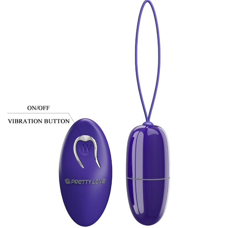 PRETTY LOVE - SELKIE YOUTH MINI VIBRATING EGG VIOLET REMOTE CONTROL - Afbeelding 7