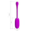 PRETTY LOVE - JULIUS WATERPROOF-RECHARGEABLE VIBRATING EGG PURPLE - Afbeelding 9