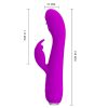 PRETTY LOVE - RACHEL RECHARGEABLE VIBRATOR WITH PURPLE SUCKER - Afbeelding 7