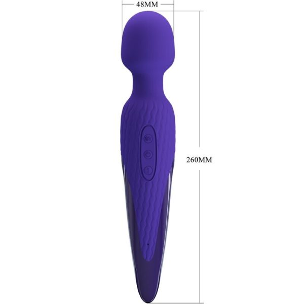 PRETTY LOVE - ANTONY YOUTH WAND VIBRATOR VIOLET HEAT EFFECT - Afbeelding 4