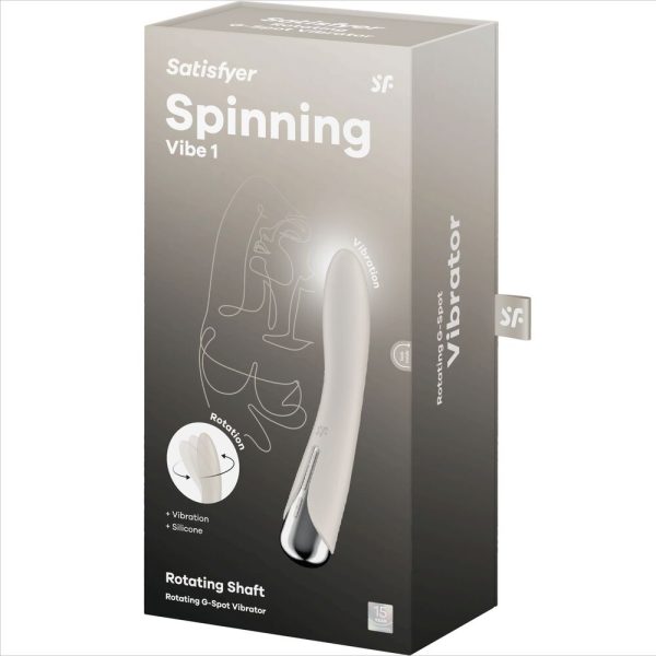 SATISFYER - SPINNING VIBE 1 G-SPOT BEIGE ROTATOR VIBRATOR - Afbeelding 7