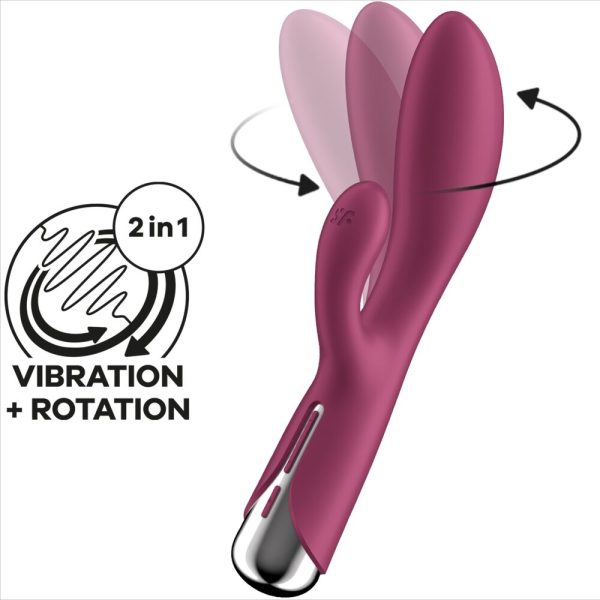 SATISFYER - SPINNING RABBIT 1 CLITORIS AND RED G-SPOT STIMULATION - Afbeelding 6