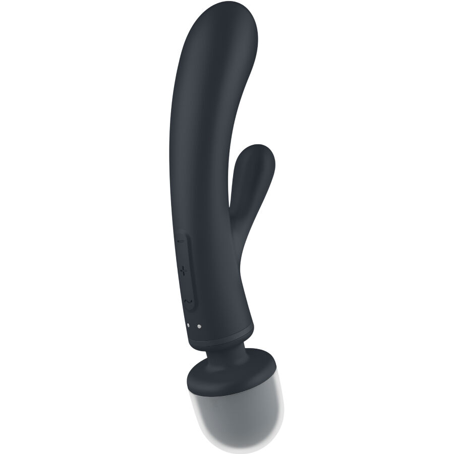 SATISFYER - TRIPLE LOVER RABBIT VIBRATOR MASSAGER GREY - Afbeelding 2