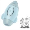 SATISFYER - MISSION CONTROL BLUE SMALL DOUBLE IMPULSE VIBRATOR - Afbeelding 5
