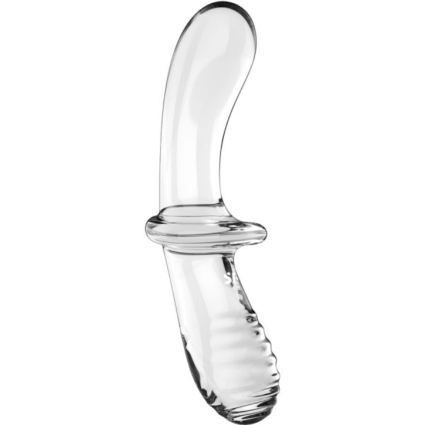 SATISFYER - DOUBLE CRYSTAL DILDO TRANSPARENT - Afbeelding 2