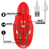MIA - SELENA STIMULATOR VIBRATING + TAPPING RED - Afbeelding 4