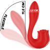 MIA - SELENA STIMULATOR VIBRATING + TAPPING RED - Afbeelding 7