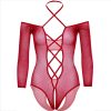 LEG AVENUE - BODY CROTHLESS WITH GLOSS RED - Afbeelding 9