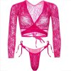 LEG AVENUE - TOP CROP LACE WITH THONG - Afbeelding 6