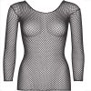 LEG AVENUE - FISHNET LONG SLEEVE T-SHIRT BLACK - Afbeelding 4