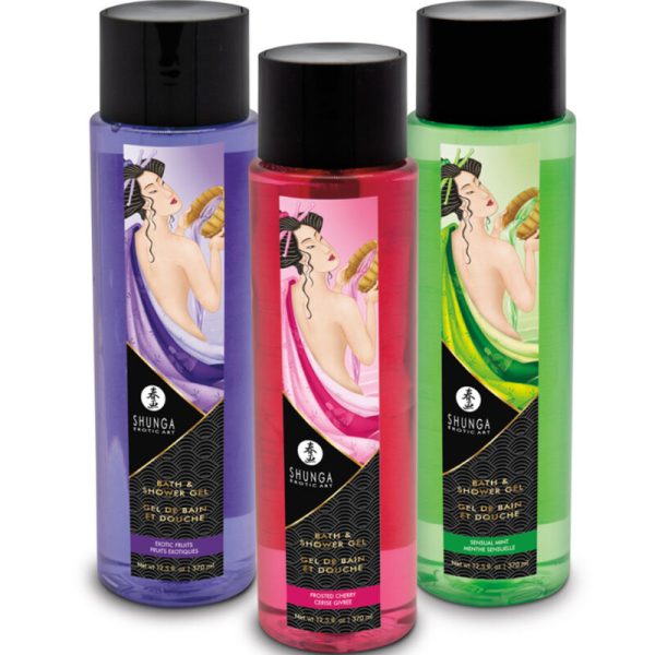 SHUNGA - BATH & SHOWER GEL FROSTED CHERRY 370 ML - Afbeelding 2
