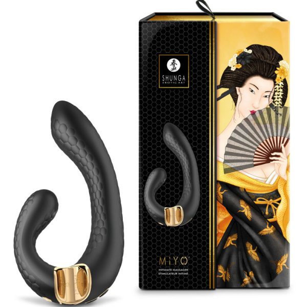 SHUNGA - MIYO INTIMATE MASSAGER BLACK - Afbeelding 3