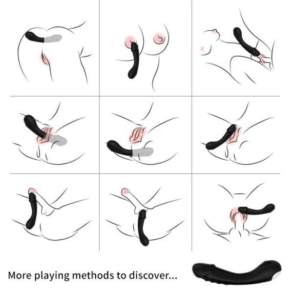 ARMONY - DILDO VIBRATOR G-SPOT SILICONE BLACK - Afbeelding 2