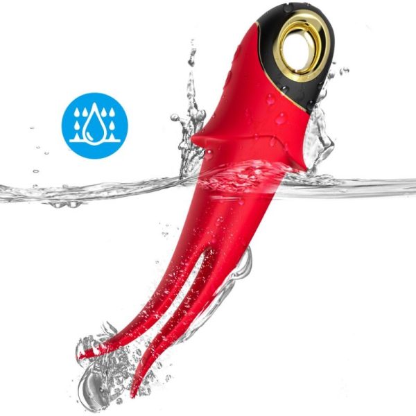 ARMONY - SHADOW VIBRATOR DOUBLE-HEAD TEASING RED - Afbeelding 4