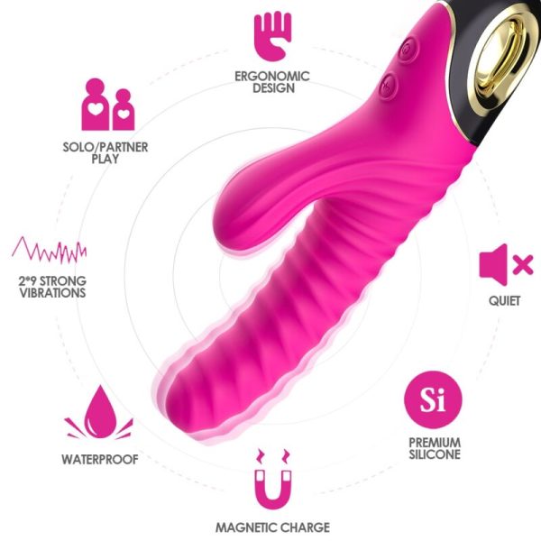 ARMONY - ETERNITY VIBRATOR SILICONE FUCHSIA - Afbeelding 3