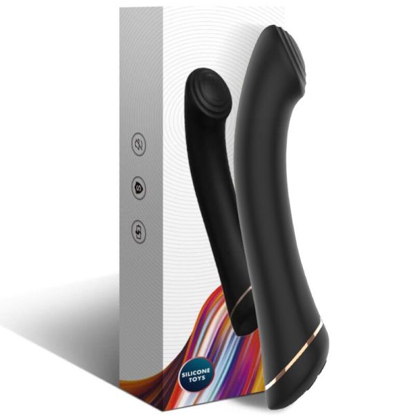ARMONY - VIBRATOR FALT HEAD SILICONE BLACK - Afbeelding 4