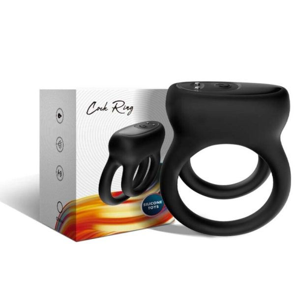 ARMONY - DOUBLE RING VIBRATOR BLACK - Afbeelding 5