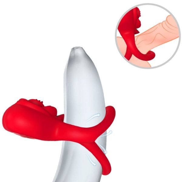 ARMONY - RING VIBRATOR HEART RED - Afbeelding 2