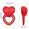 ARMONY - RING VIBRATOR HEART RED - Afbeelding 3