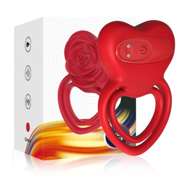 ARMONY - RING VIBRATOR HEART RED - Afbeelding 5