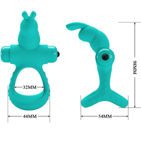 PRETTY LOVE - FIGGY GREEN RABBIT VIBRATOR RING - Afbeelding 4