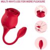 ARMONY - ROSE LICKING VIBRATING DE CLIT & VIBRATOR 10 MODES RED - Afbeelding 5