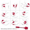 ARMONY - ROSEKNIGTH LICKING VIBRATING CLIT & VIBRATOR RED - Afbeelding 5