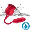 ARMONY - ROSEKNIGTH LICKING VIBRATING CLIT & VIBRATOR RED - Afbeelding 3