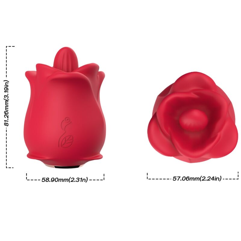 ARMONY - ROSE 10 MODES LICKING CLIT VIBRATOR RED - Afbeelding 3