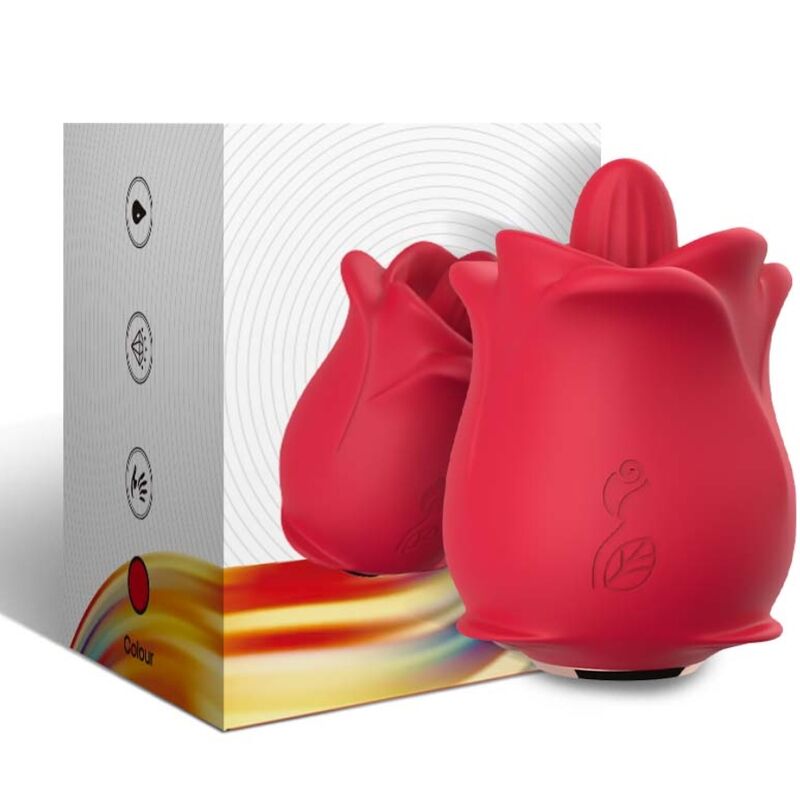 ARMONY - ROSE 10 MODES LICKING CLIT VIBRATOR RED - Afbeelding 4