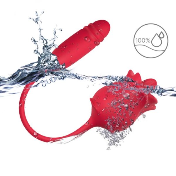 ARMONY - ROSE 3 IN 1, STIMULATOR, SUCTION AND UP&DOWN WITH RED TAIL - Afbeelding 3