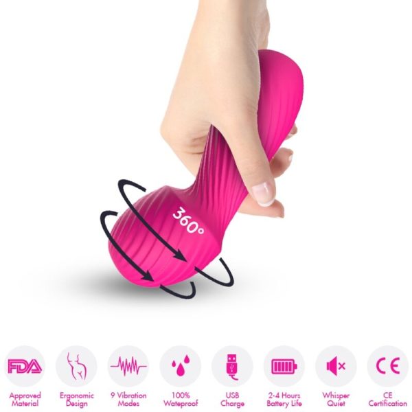 ARMONY - DAZZLE MASSAGER & VIBRATOR SMALL FUCHSIA - Afbeelding 2
